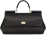 Dolce & Gabbana Medium Sicily leren tas met handgreep Zwart - Thumbnail 1