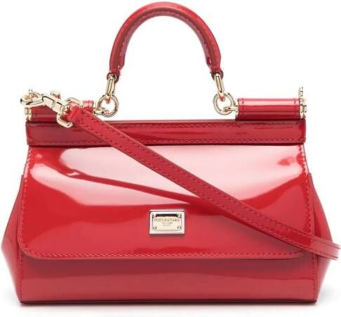 Dolce & Gabbana Sicily leren tas Rood