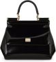 Dolce & Gabbana Medium Sicily schoudertas Zwart - Thumbnail 1