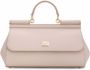 Dolce & Gabbana Medium Sicily leren tas met handgreep Roze - Thumbnail 1