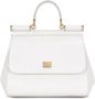 Dolce & Gabbana Sicily grote tas met handgreep en print Wit - Thumbnail 1