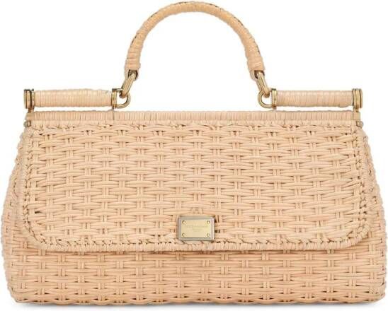 Dolce & Gabbana Sicily medium schoudertas Beige