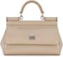 Dolce & Gabbana KIM DOLCE&GABBANA Sicily kleine tas met handgreep Beige - Thumbnail 1