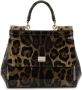 Dolce & Gabbana KIM medium Sicily tas met handgreep Bruin - Thumbnail 1