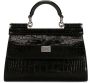 Dolce & Gabbana KIM kleine Sicily tas met handgreep Zwart - Thumbnail 1
