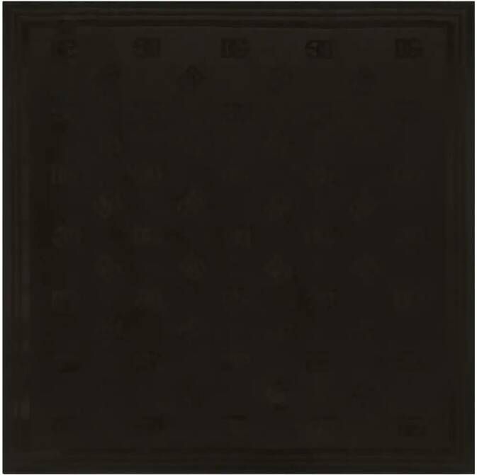 Dolce & Gabbana Twill sjaal met DG-logo jacquard Zwart