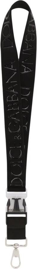 Dolce & Gabbana Sleutelhanger met logo Zwart
