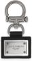 Dolce & Gabbana Leren sleutelhanger met logo label Zwart - Thumbnail 1