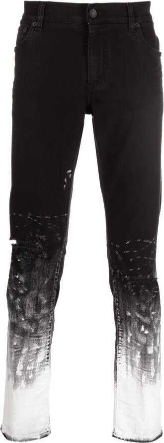 Dolce & Gabbana Slim-fit jeans Zwart