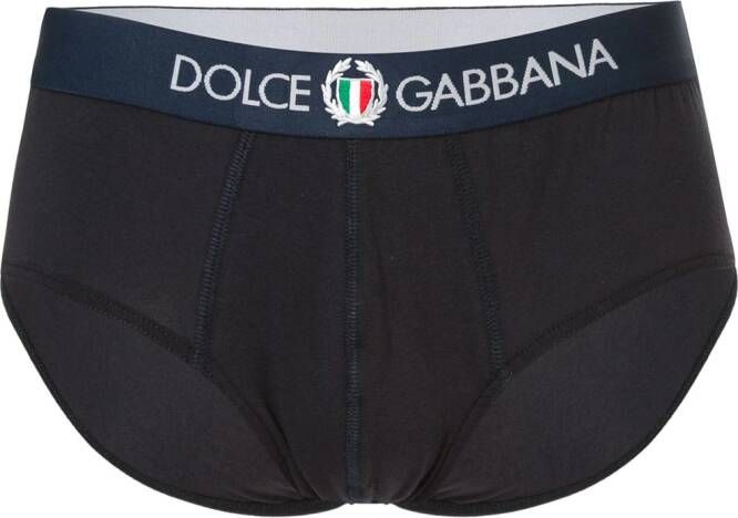 Dolce & Gabbana Slip met brando-fit Blauw