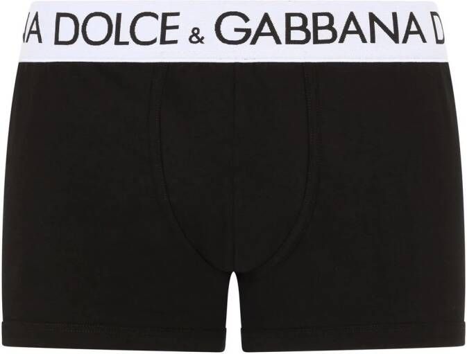 Dolce & Gabbana Boxershorts met logoband Zwart