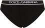 Dolce & Gabbana Geribbelde slip met logoband Zwart - Thumbnail 1