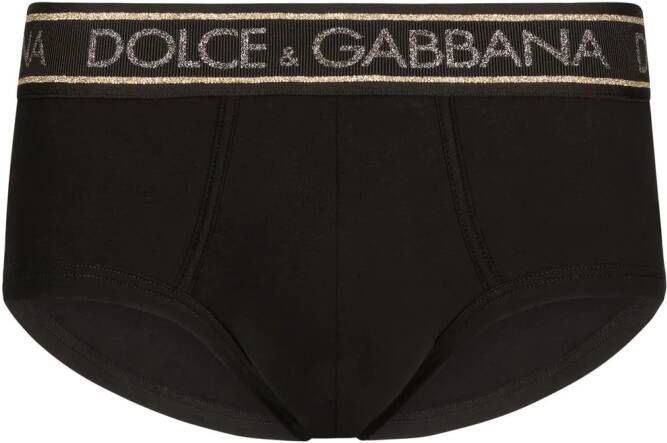 Dolce & Gabbana Brando slip met logoband Zwart