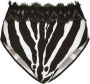 Dolce & Gabbana High waist slip met print Zwart - Thumbnail 1