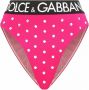 Dolce & Gabbana Slip verfraaid met stras Roze - Thumbnail 1