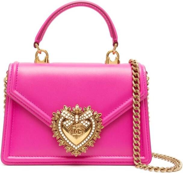 Dolce & Gabbana Devotion kleine shopper Roze