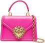 Dolce & Gabbana Devotion kleine shopper Roze - Thumbnail 1