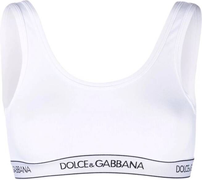 Dolce & Gabbana Sport-bh met logoband Zwart