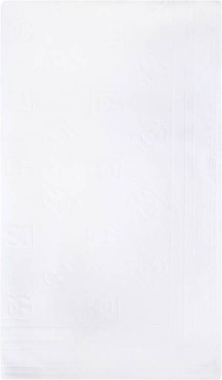Dolce & Gabbana Strandlaken met DG monogram jacquard Wit