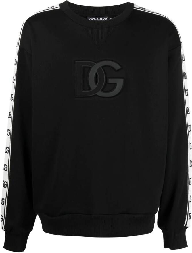 Dolce & Gabbana Sweater met DG-tape Zwart