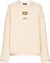 Dolce & Gabbana Sweater met logopatch Beige - Thumbnail 1