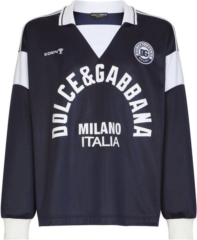 Dolce & Gabbana Sweater met logoprint Blauw