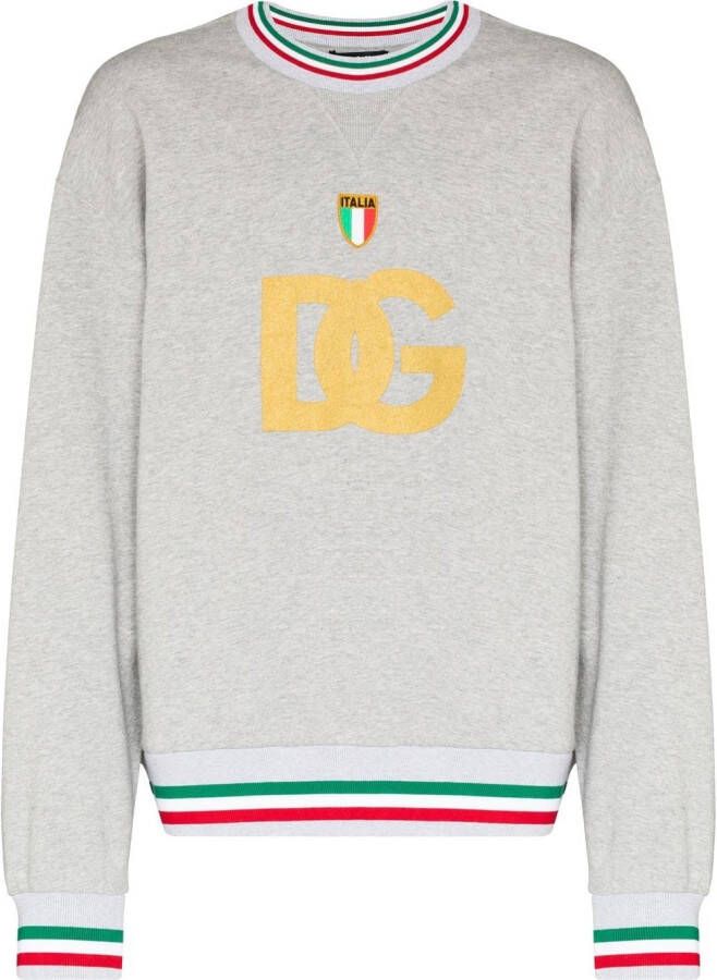 Dolce & Gabbana Sweater met logoprint Grijs