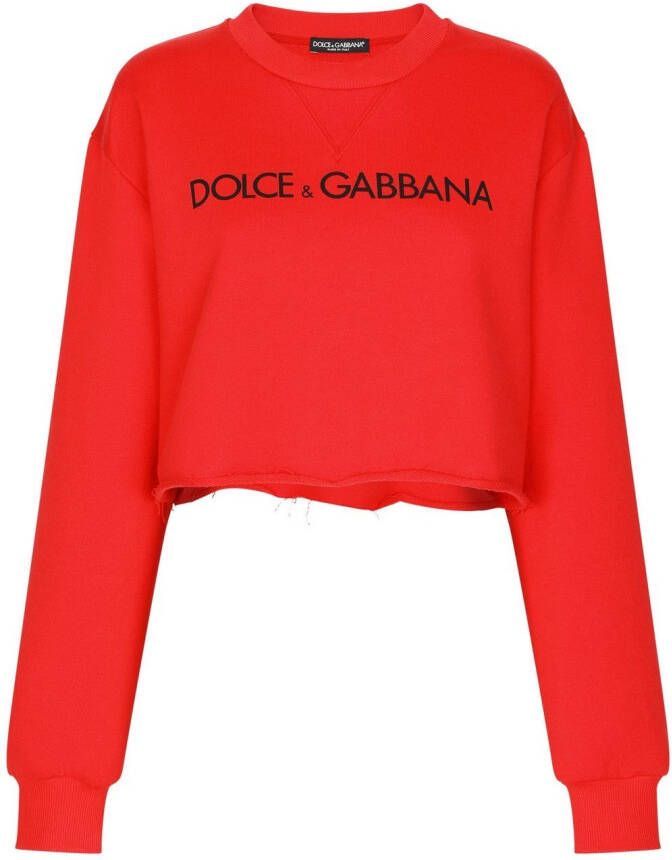 Dolce & Gabbana Sweater met logoprint Rood
