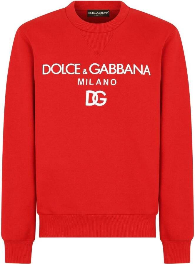 Dolce & Gabbana Sweater met logoprint Rood