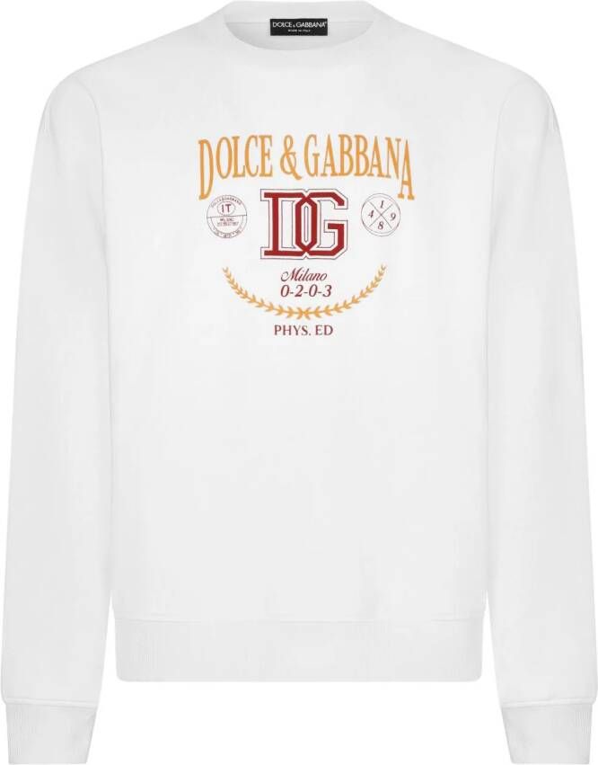 Dolce & Gabbana Sweater met logoprint Wit