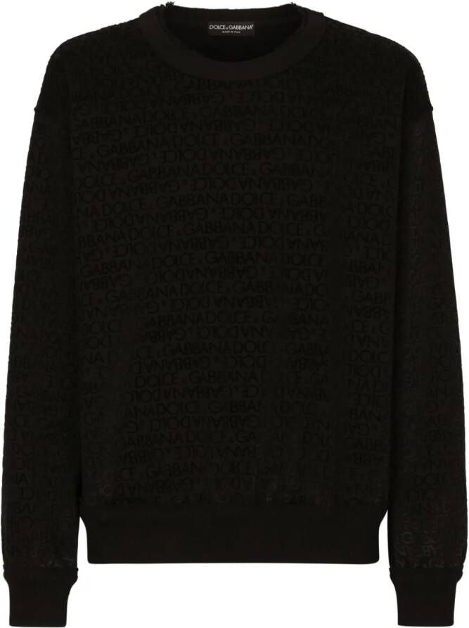 Dolce & Gabbana Sweater met logoprint Zwart