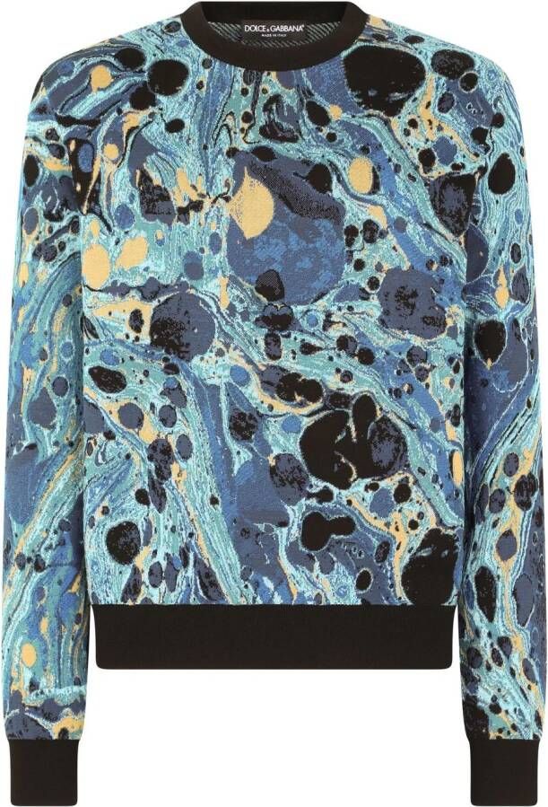 Dolce & Gabbana Sweater met print Blauw