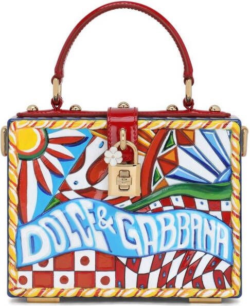 Dolce & Gabbana Dolce Box Carretto shopper met print Rood