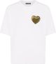 Dolce & Gabbana T-shirt met camouflagehart Wit - Thumbnail 1