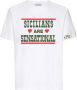 Dolce & Gabbana T-shirt met grafische print Wit - Thumbnail 1
