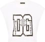 Dolce & Gabbana Cropped T-shirt met logoprint Wit - Thumbnail 1