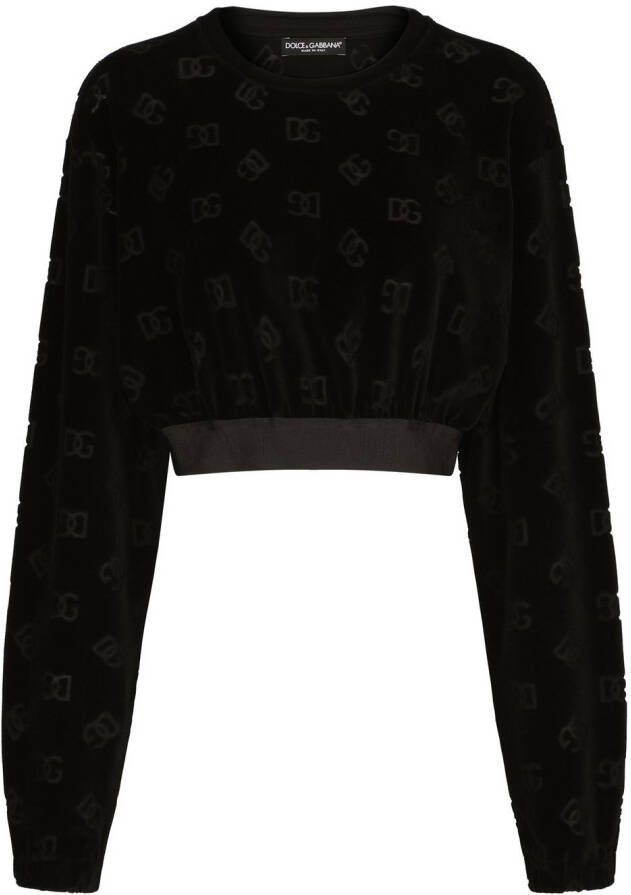 Dolce & Gabbana T-shirt met logodetail Zwart