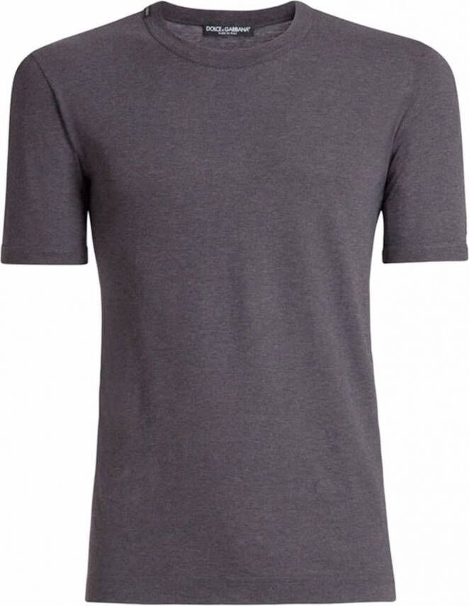 Dolce & Gabbana T-shirt met logopatch Grijs