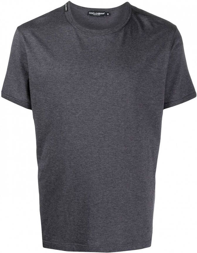 Dolce & Gabbana T-shirt met logopatch Grijs