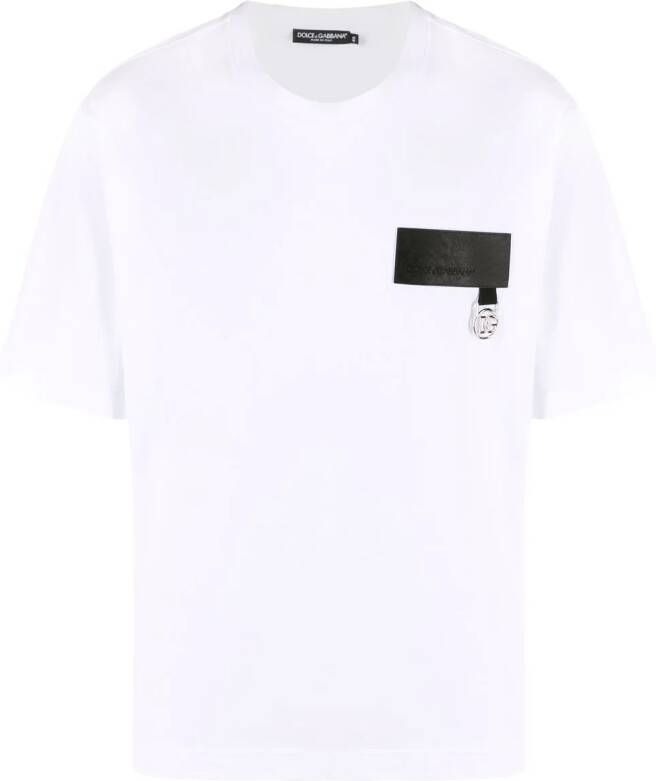 Dolce & Gabbana T-shirt met logopatch Wit
