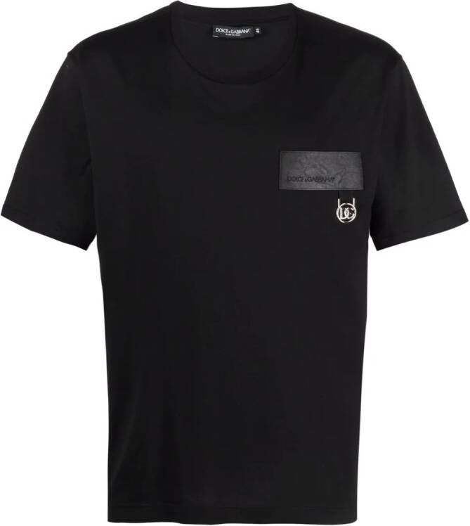 Dolce & Gabbana T-shirt met logopatch Zwart