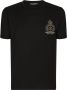 Dolce & Gabbana Katoenen T-shirt met patch Zwart - Thumbnail 1