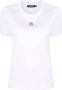 Dolce & Gabbana T-shirt verfraaid met kristallen Wit - Thumbnail 1