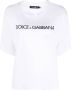 Dolce & Gabbana T-shirt met logoprint Wit - Thumbnail 1