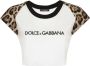 Dolce & Gabbana T-shirt met luipaardprint Wit - Thumbnail 1