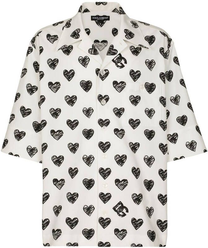Dolce & Gabbana T-shirt met print Wit