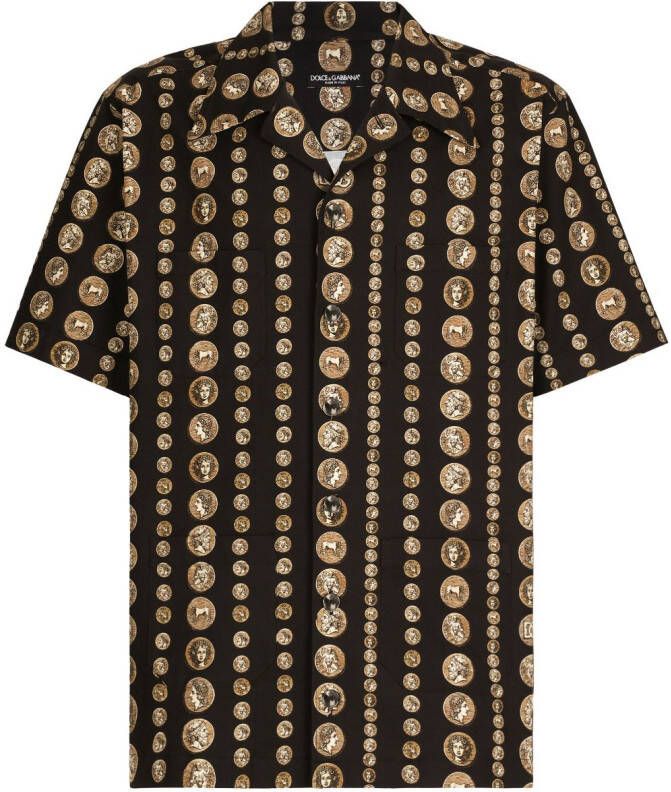 Dolce & Gabbana T-shirt met print Zwart