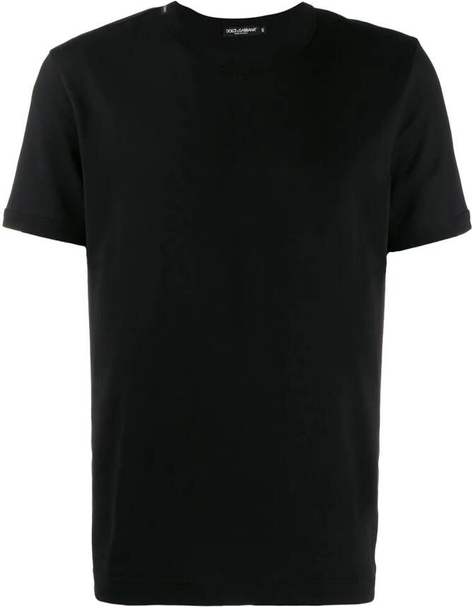 Dolce & Gabbana T-shirt met ronde hals Zwart