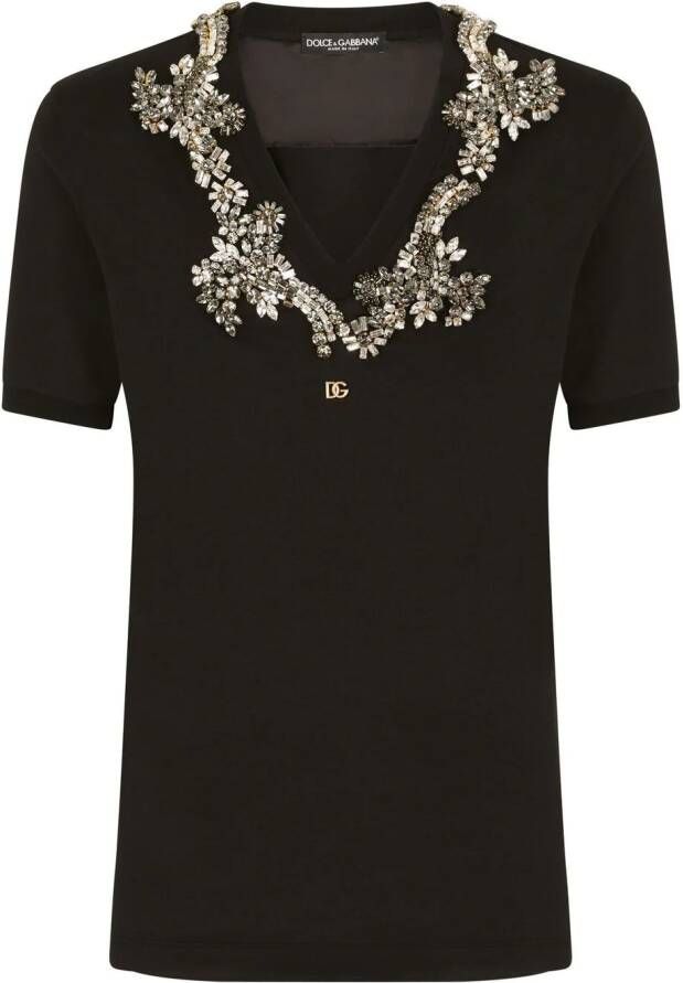 Dolce & Gabbana T-shirt met logo Zwart