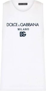 Dolce & Gabbana Tanktop met logoprint Wit